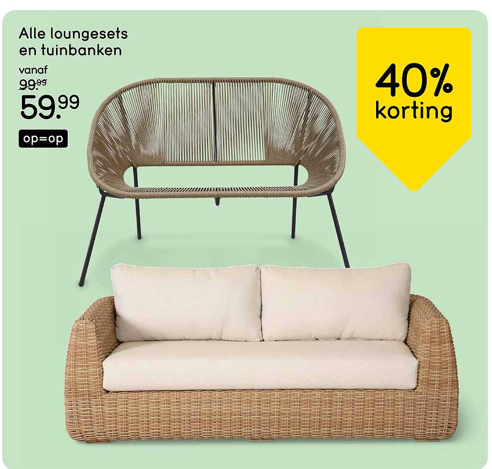 Alle loungesets en tuinbanken