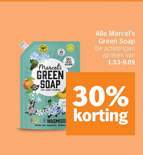 Alle Marcel's Green Soap 30% korting