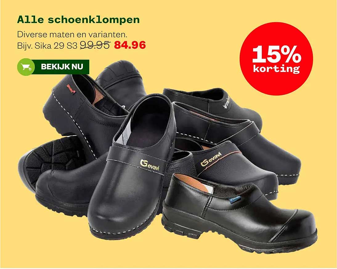 Alle schoenklompen