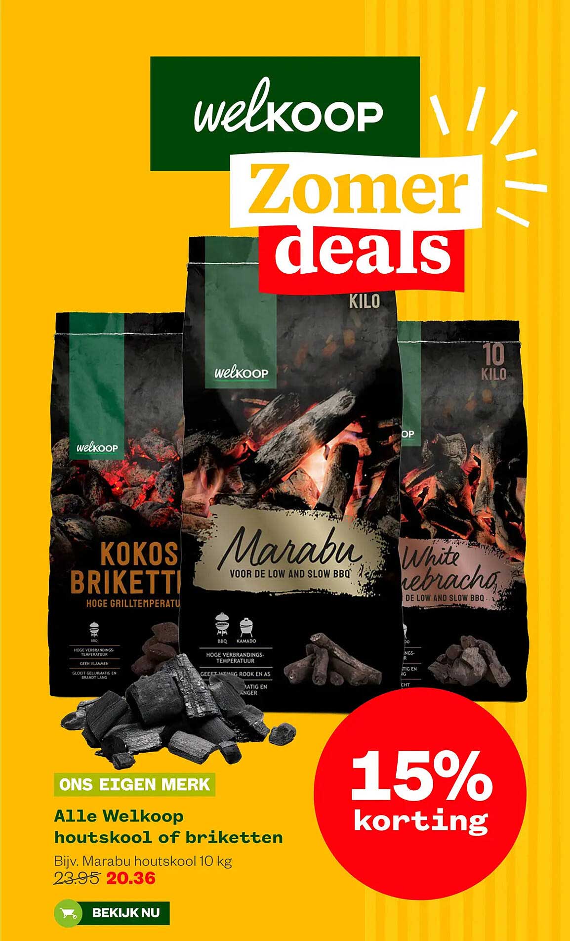 Alle Welkoop houtskool of briketten