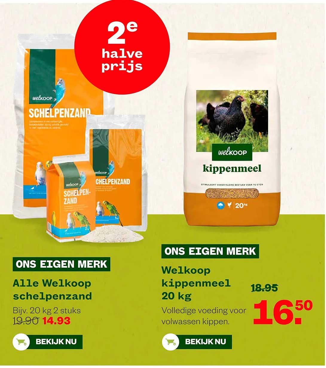 Alle Welkoop schelpenzand 2e halve prijs