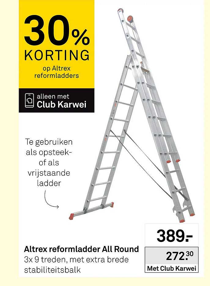 Altrex reformladder All Round 30% korting op Altrex reformladders