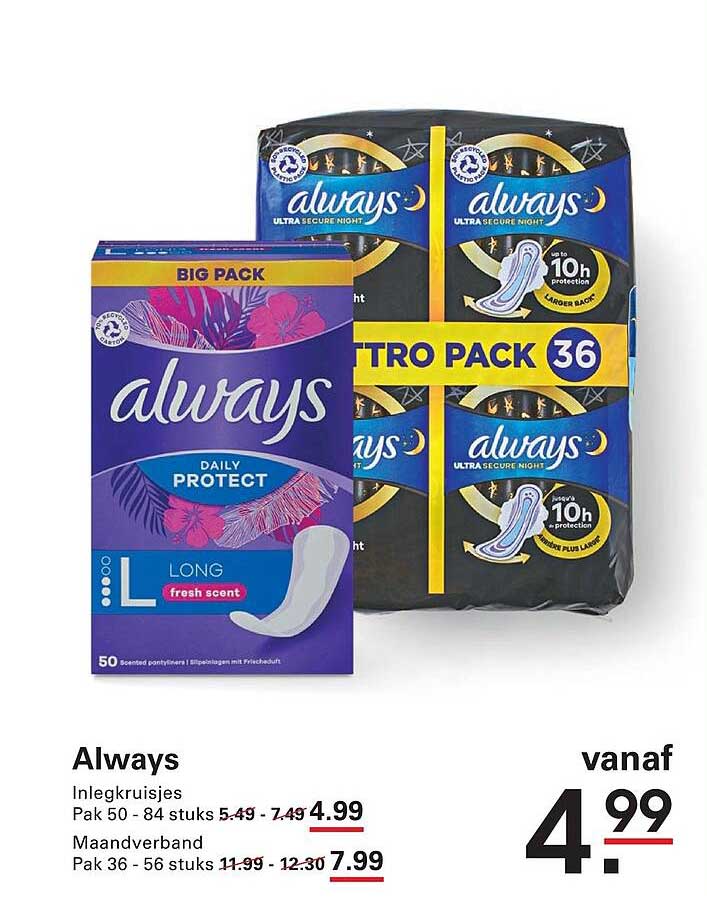 Always Inlegkruisjes