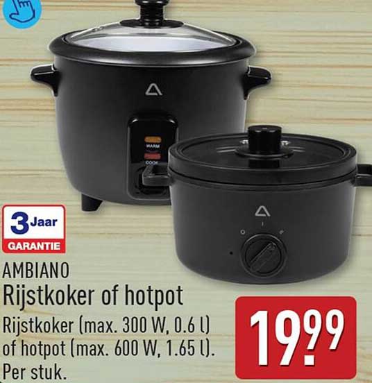 AMBIANO Rijstkoker of hotpot