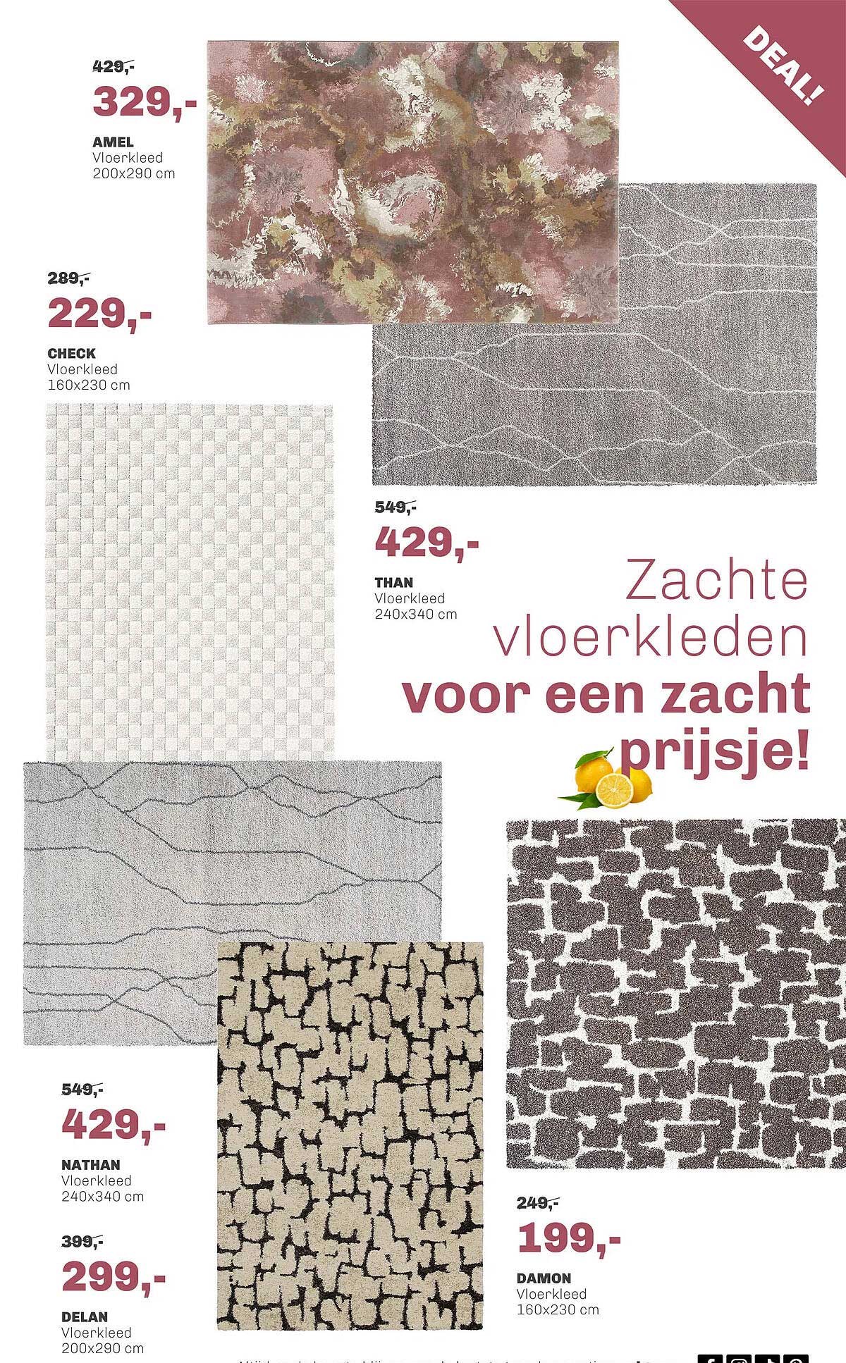 AMEL Vloerkleed 200x290 cm