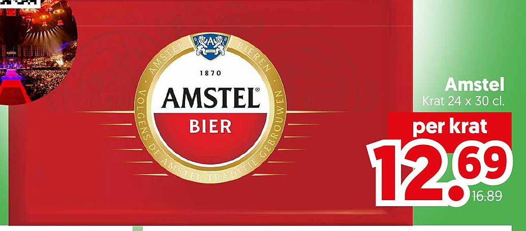 Amstel Bier Krat 24 x 30 cl. per krat