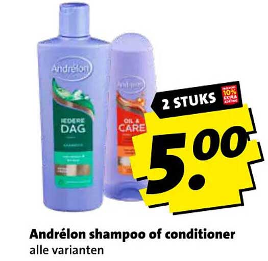 Andrélon shampoo of conditioner alle varianten 2 STUKS