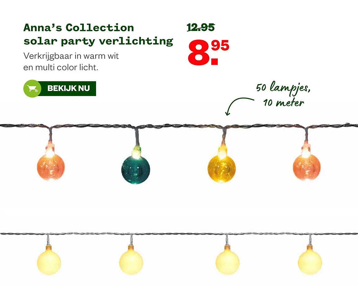 Anna’s Collection solar party verlichting