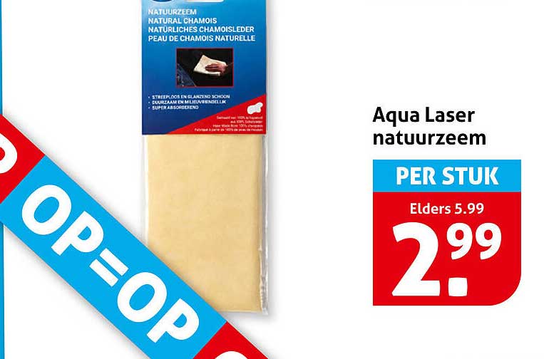 Aqua Laser natuurzeem PER STUK Elders 5.99