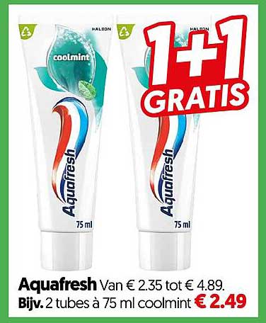 Aquafresh 1+1 gratis