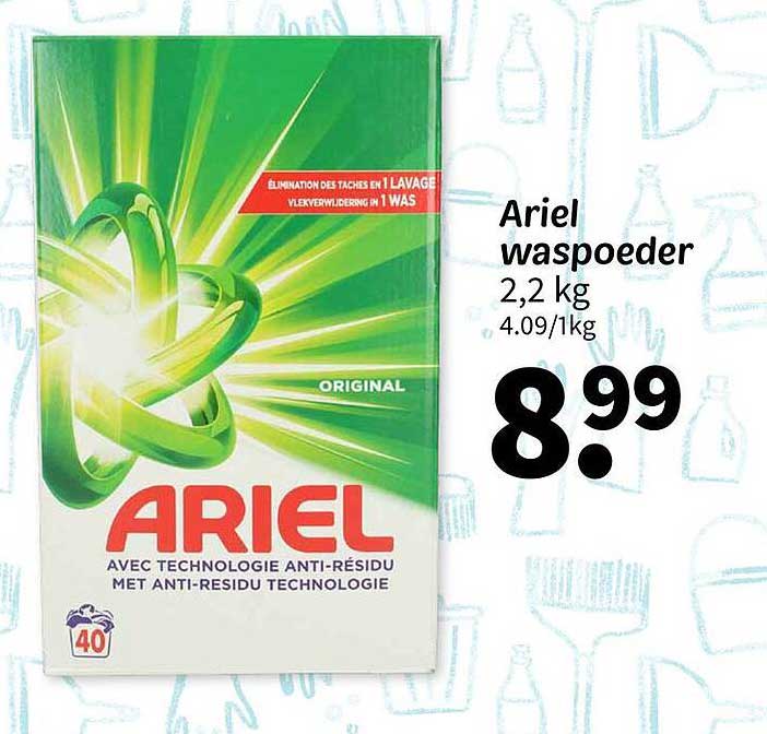 Ariel waspoeder 2,2 kg