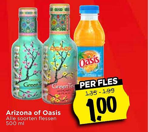 Arizona of Oasis Alle soorten flessen 500 ml