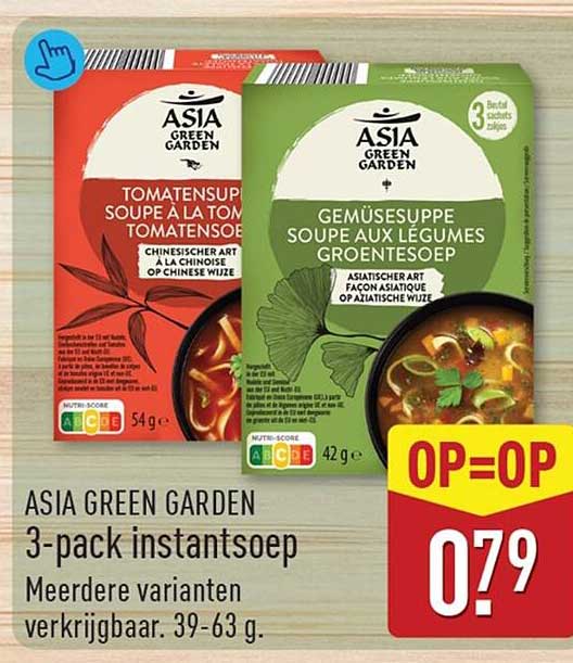 ASIA GREEN GARDEN 3-pack instantsoep