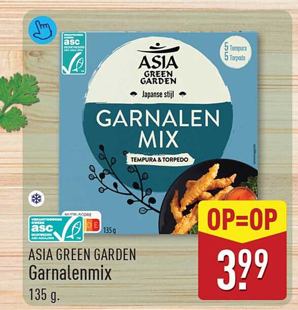 ASIA GREEN GARDEN Garnalenmix 135 g. OP=OP