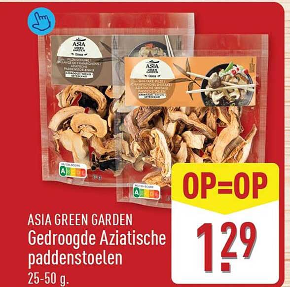ASIA GREEN GARDEN Gedroogde Aziatische paddenstoelen OP=OP