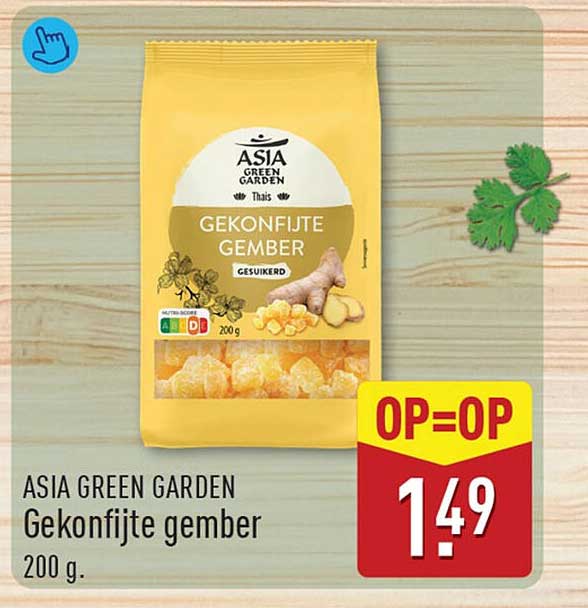 ASIA GREEN GARDEN Gekonfijte gember 200 g. OP=OP