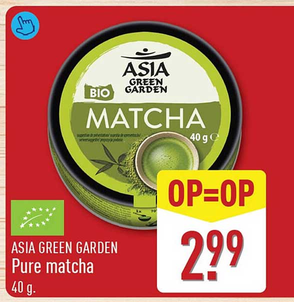 ASIA GREEN GARDEN Pure matcha 40 g. OP=OP