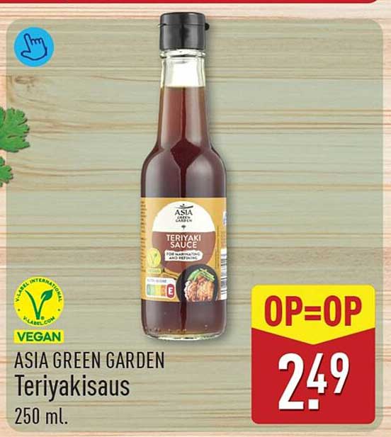 ASIA GREEN GARDEN Teriyakisaus 250 ml. OP=OP