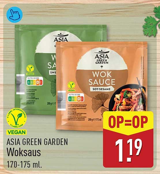 ASIA GREEN GARDEN Woksaus 170-175 ml. OP=OP
