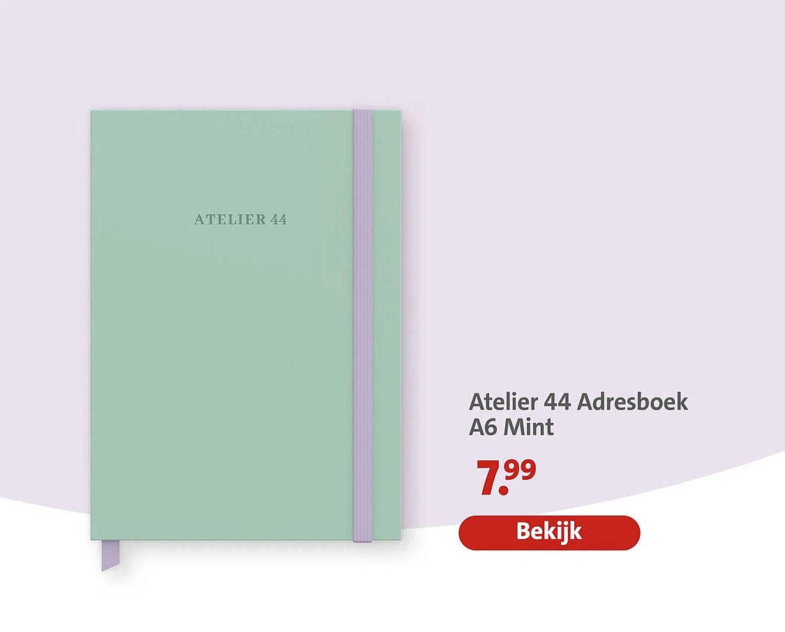 Atelier 44 Adresboek A6 Mint