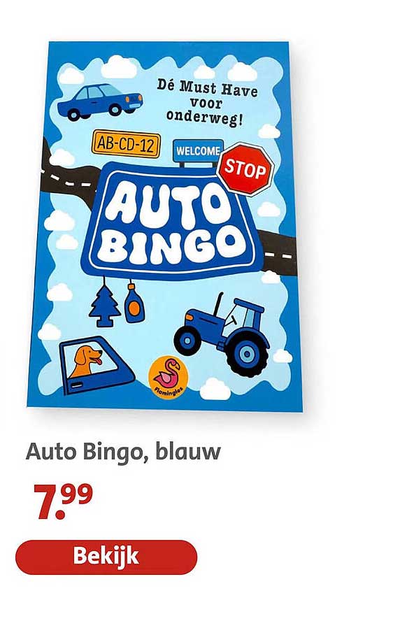 Auto Bingo, blauw