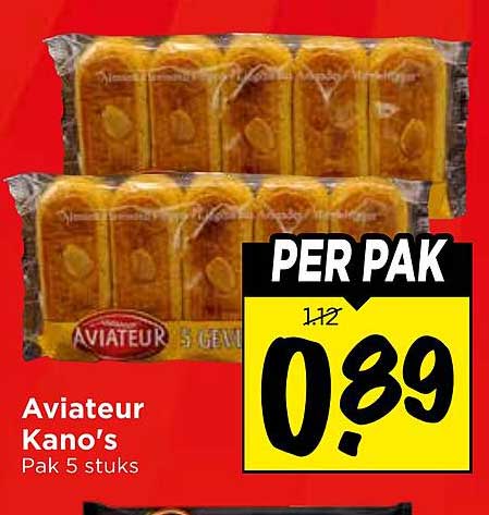 Aviateur Kano's Pak 5 stuks PER PAK
