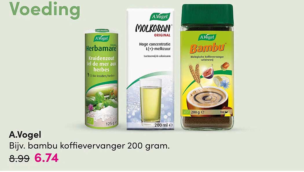 A.Vogel Bijv. bambu koffievervanger 200 gram.