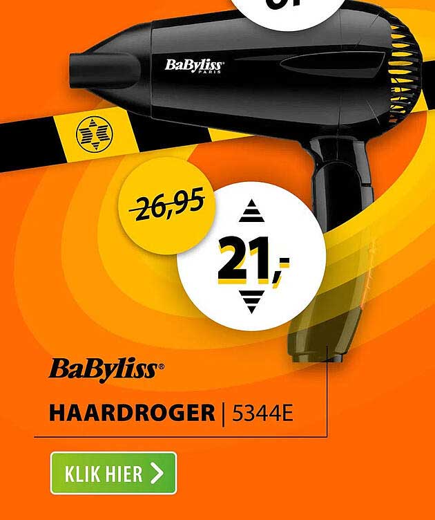 BaByliss HAARDROGER | 5344E