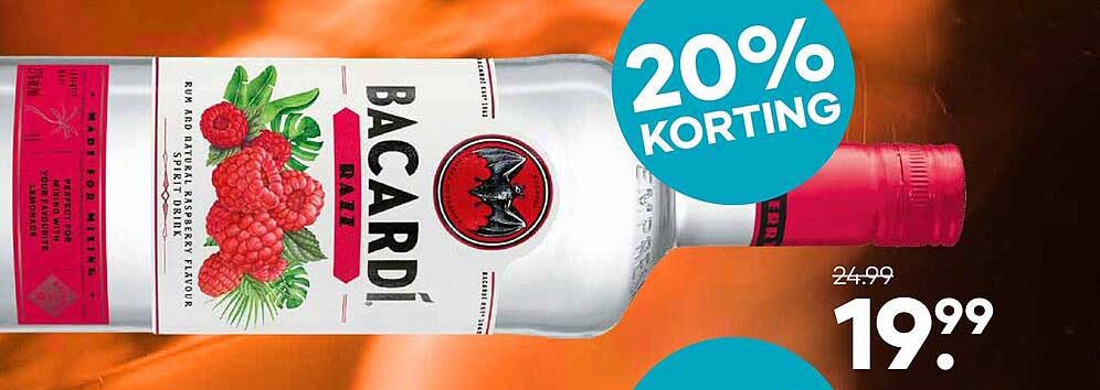 BACARDÍ Razz 20% KORTING