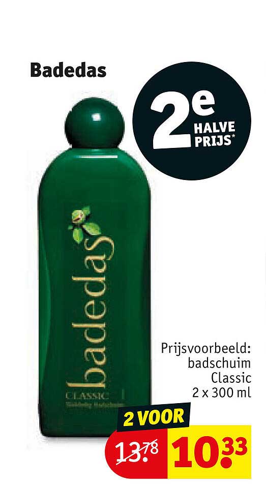 Badedas 2e halve prijs*