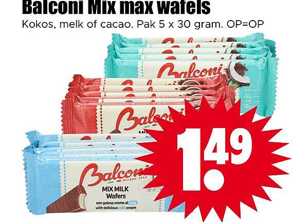 Balconi Mix max wafels