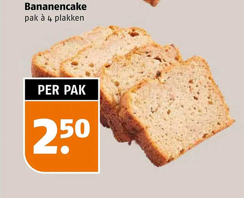 Bananencake pak à 4 plakken