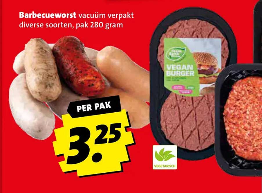 Barbecueworst vacuüm verpakt diverse soorten, pak 280 gram