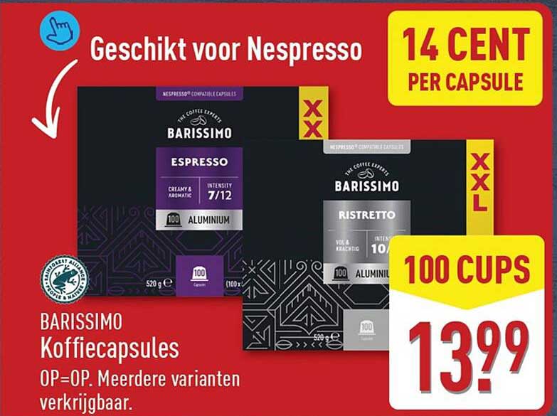 BARISSIMO Koffiecapsules