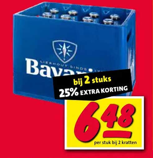 Bavaria bij 2 stuks 25% extra korting