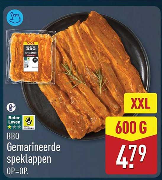 BBQ Gemarineerde speklappen