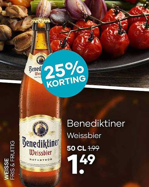 Benediktiner Weissbier 25% KORTING