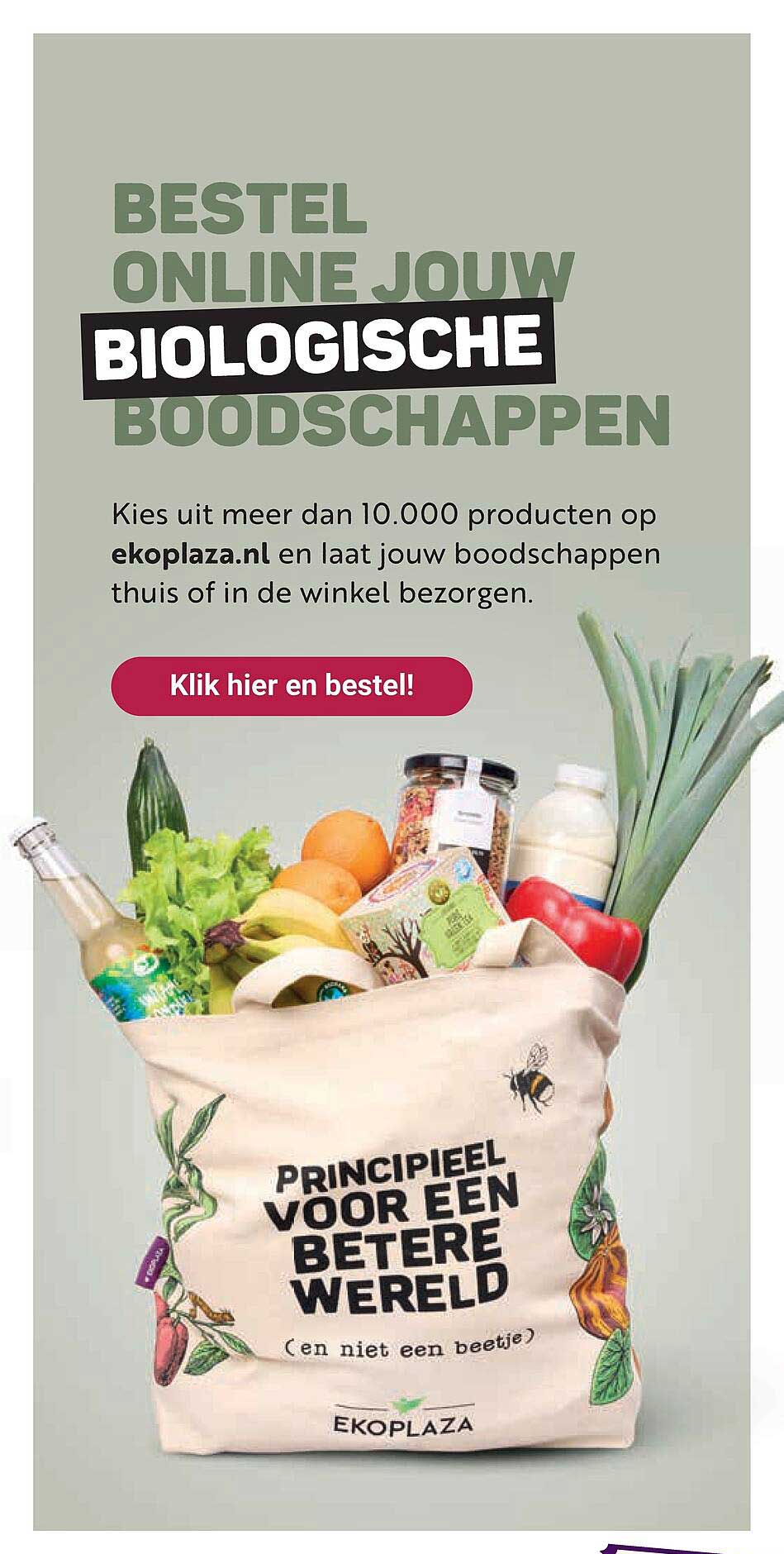 BESTEL ONLINE JOUW BIOLOGISCHE BOODSCHAPPEN