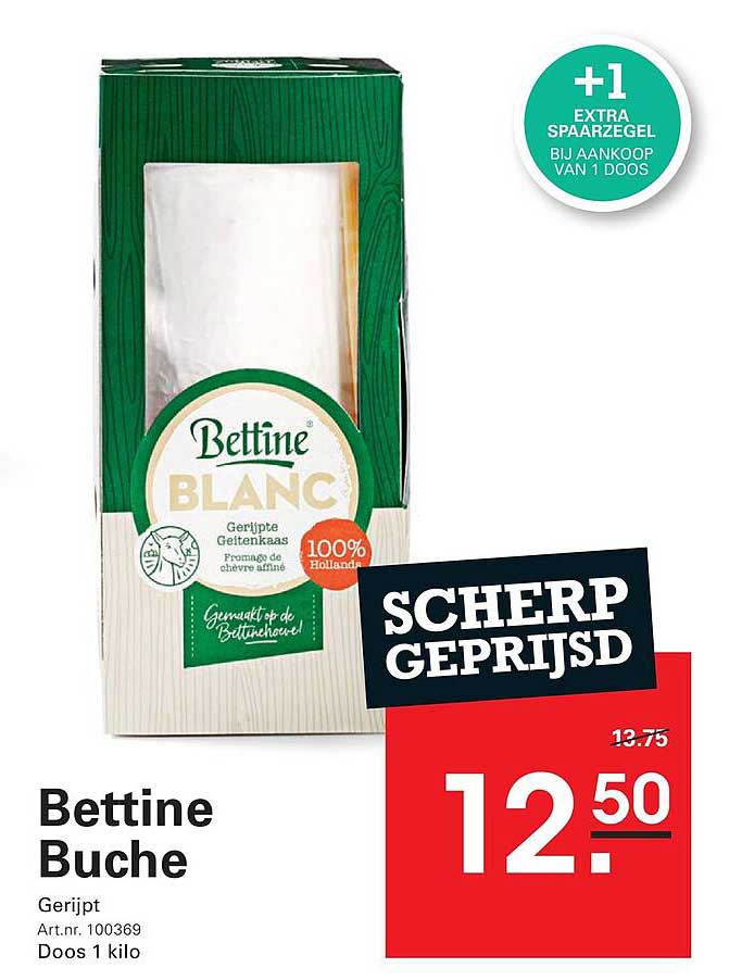 Bettine Buche Gerijpt Doos 1 kilo +1 extra spaarzegel bij aankoop van 1 doos