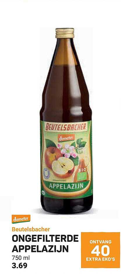 Beutelsbacher ONGEFILTERDE APPELAZIJN
