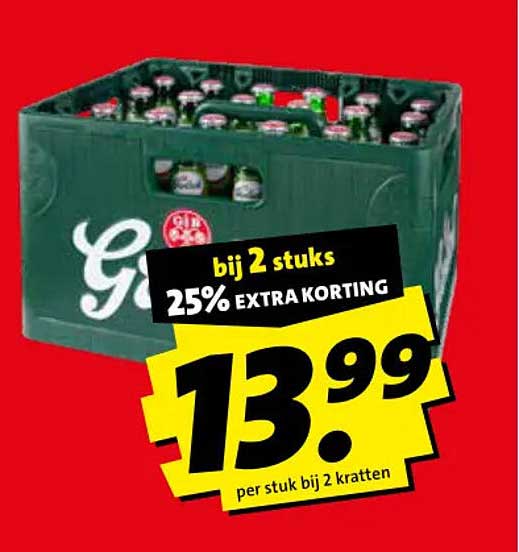 bij 2 stuks 25% EXTRA KORTING