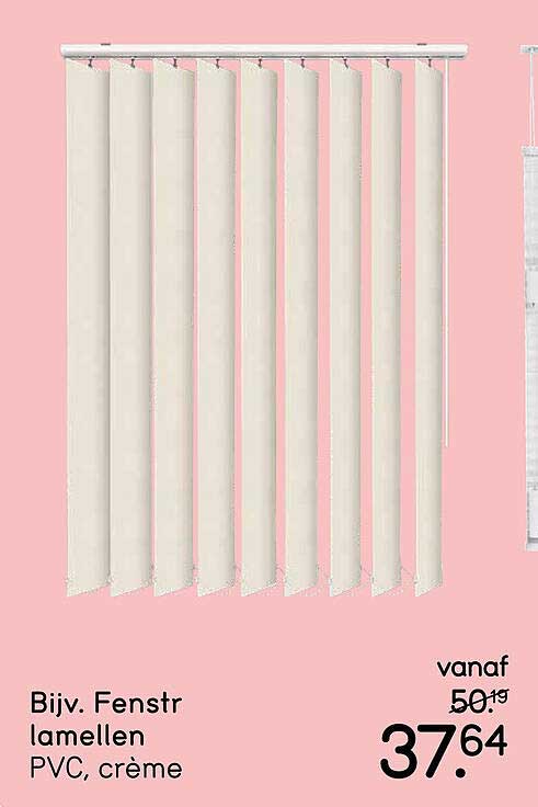 Bijv. Fenstr lamellen PVC, crème