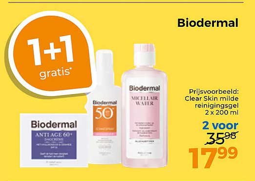 Biodermal 1+1 gratis