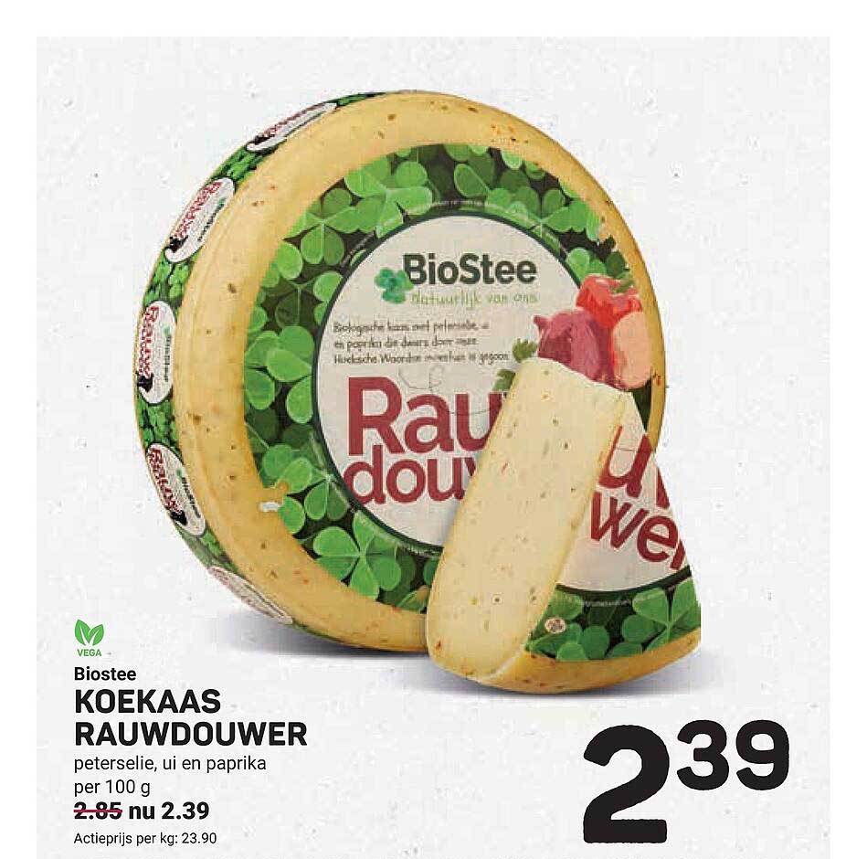 Biostee Koekaas Rauwdouwer