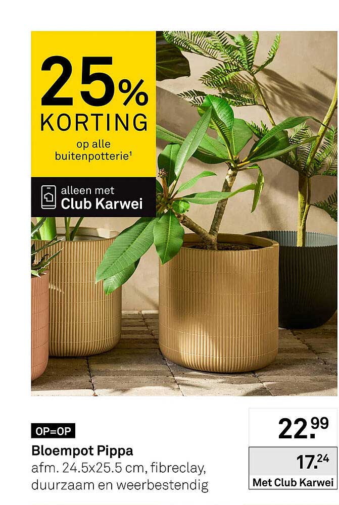 Bloempot Pippa OP=OP