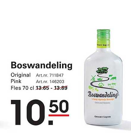 Boswandeling Original Pink Fles 70 cl