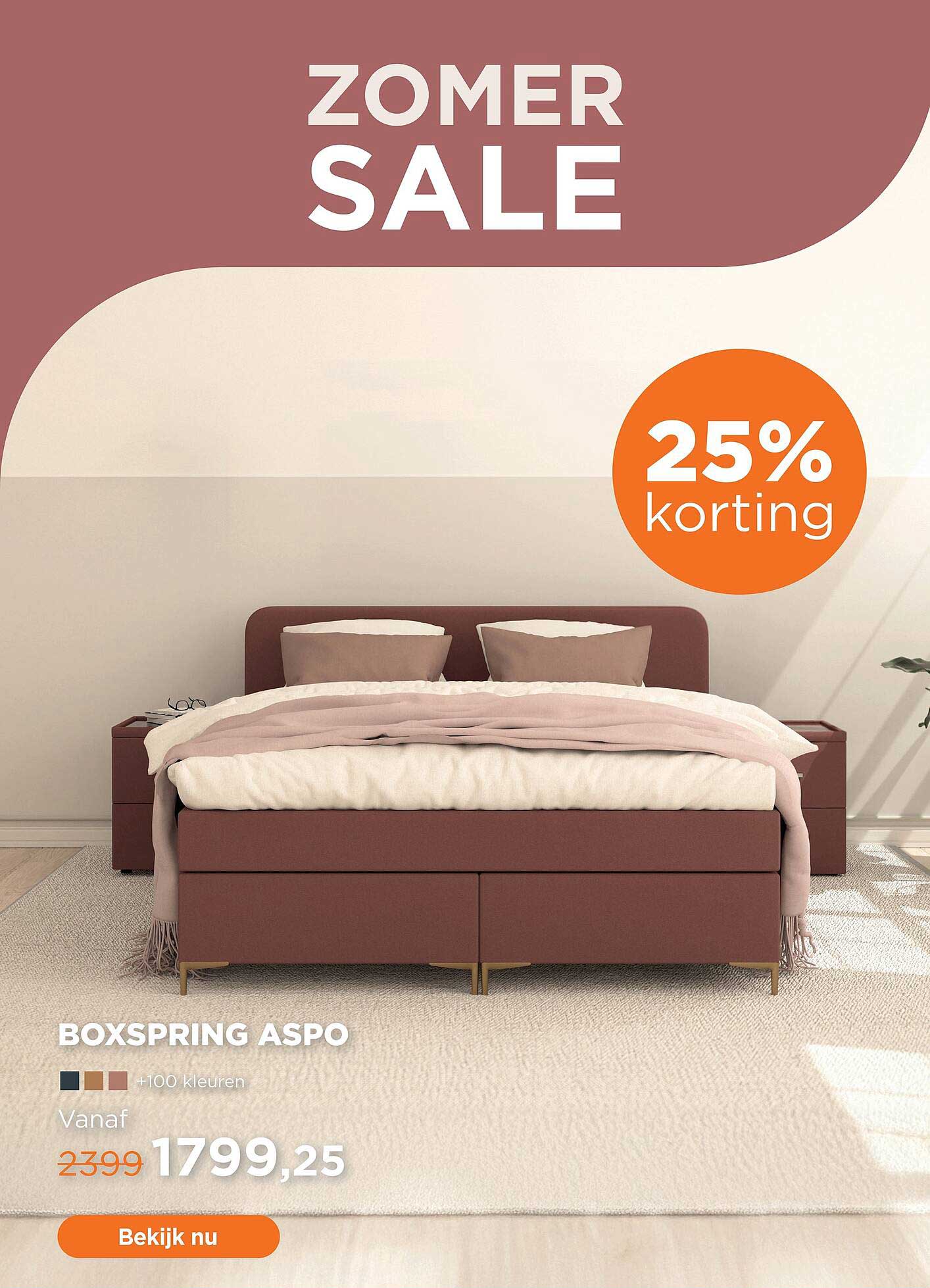 BOXSPRING ASPO 25% korting