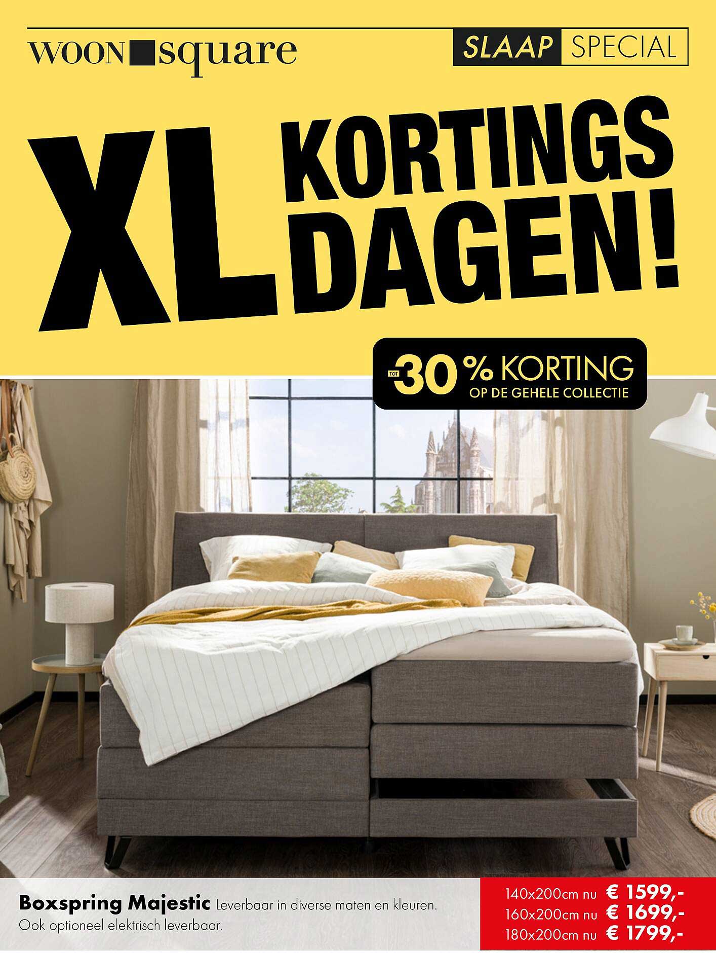 Boxspring Majestic Leverbaar in diverse maten en kleuren. Ook optioneel elektrisch leverbaar. - tot 30% korting op de gehele collectie