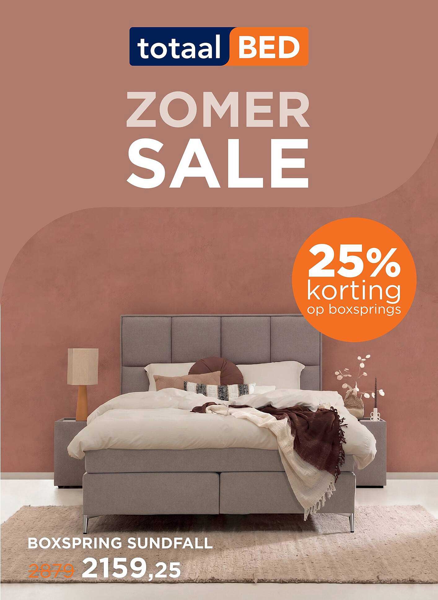 BOXSPRING SUNDFALL 25% korting op boxsprings