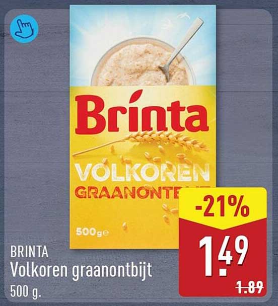 Brinta Volkoren graanontbijt 500 g -21%